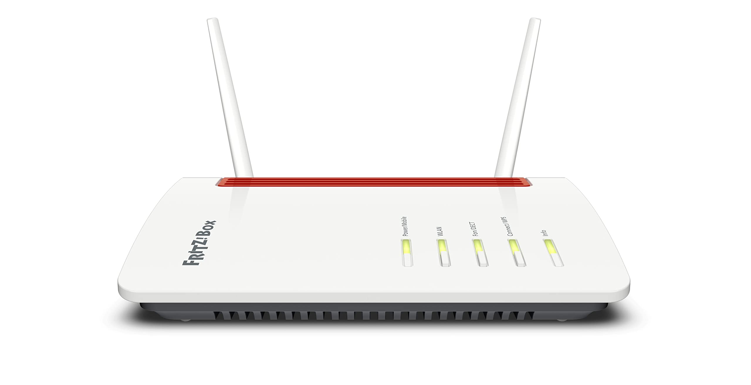 FRITZ!Box 6850 (LTE-Modem, bis zu 150 MBit/s, WLAN AC+N bis 866 MBit/s (5 GHz) und 400 MBit/s (2, 4 GHz), 4 x Gigabit-LAN, 1x USB 3.0)