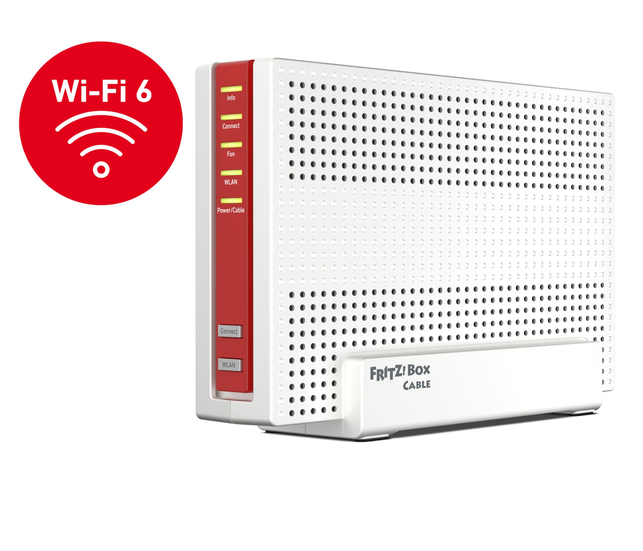 FRITZ!Box 6690 Cable | Router für einen Kabelanschluss (DOCSIS 3.1-Kabel-Modem, 4x4 Wi-Fi 6 (WLAN AX) mit 4.800 MBit/s (5 GHz) + 1.200 MBit/s (2,4 GHz), 1x 2,5-Gigabit-LAN-Anschluss, USB 3.0, DECT)